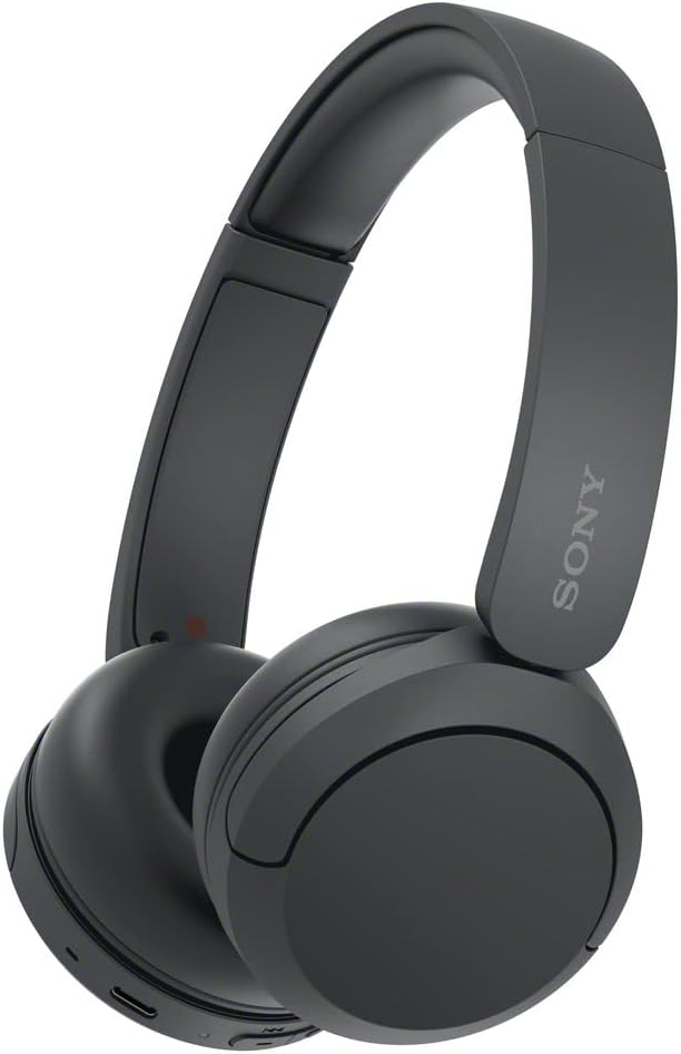 Sony WH-CH520 Wireless On-Ear Bluetooth Headphones in black